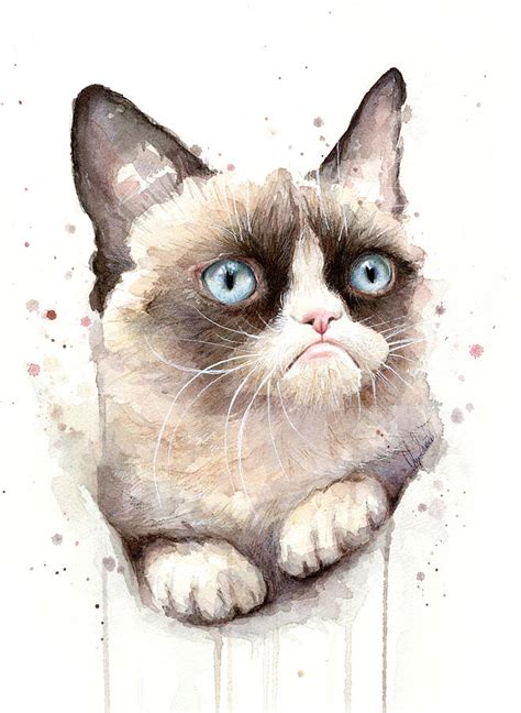 Grumpy Cat Pencil Drawing