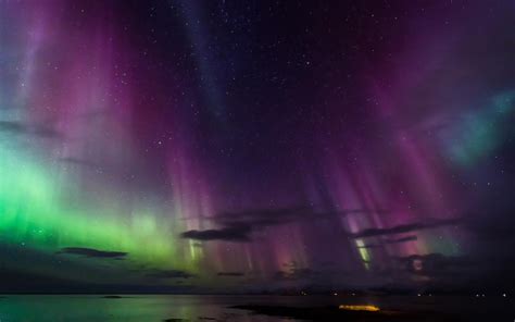 Aurora Borealis Northern Lights Night Stars Hd Wallpaper