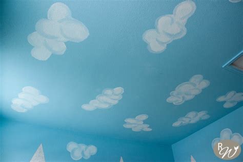 How To Paint Clouds On Ceiling With A Sponge Shelly Lighting