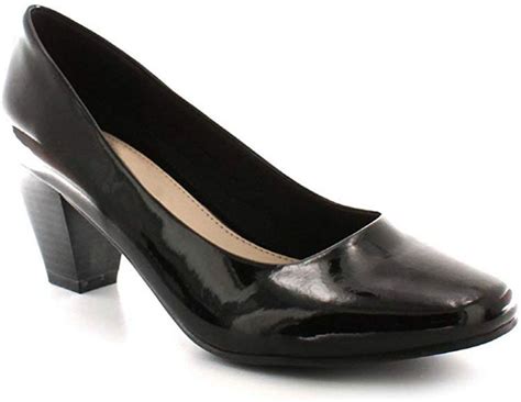 Comfort Plus® Ladies Womens Court Shoes Pumps Wide E Fitting Classic