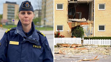Polisen Punktbevakade Huset I Ekholmen Före Explosionen P4 Östergötland Sveriges Radio