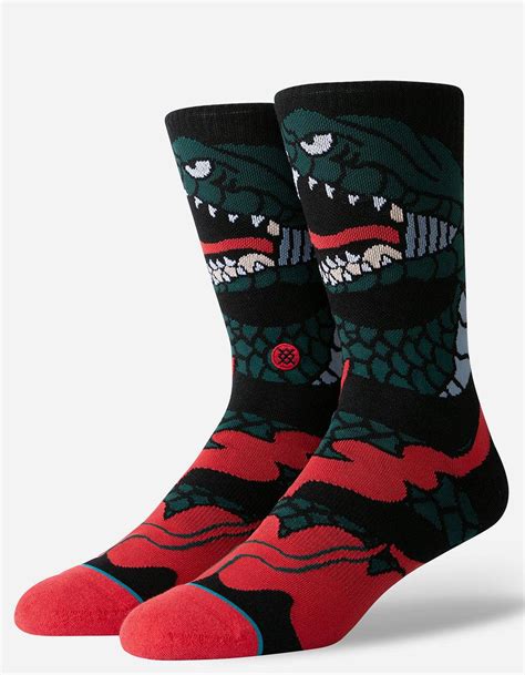 Stance Cotton Permanent Mens Crew Socks In Black Combo Black For Men