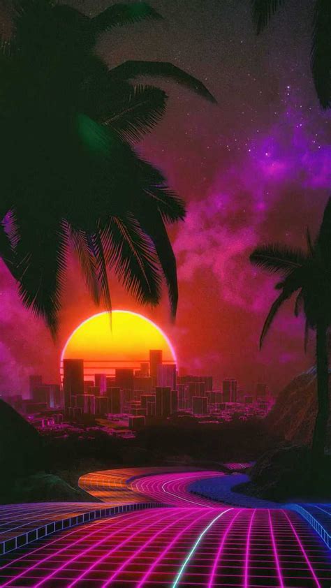 Synthwave Wallpaper Phone Col71572