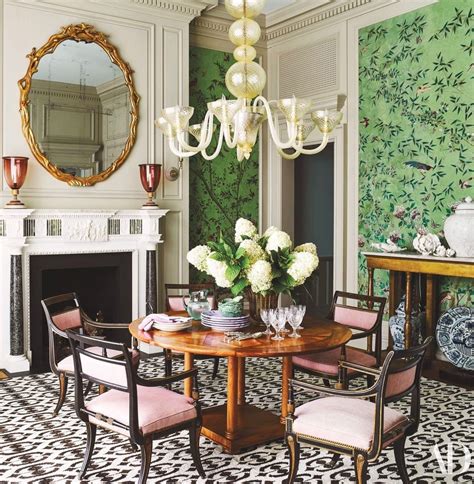 De Gournay Gracie Chinoiserie Wallpaper Dining Room The Glam Pad