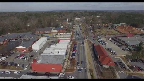 Aerial Of Downtown Woodstock Ga Youtube