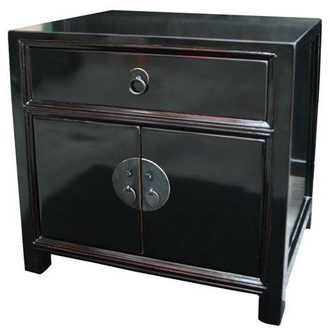 Your bed looks all alone with a complementary bedside table or two. Chinese Black Bedside Table Low