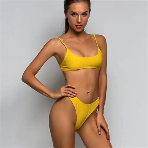 Aliexpress Com Buy Sexy High Cut Leg Thong Sport Bikini Female