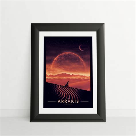 Arrakis Travel Poster Dune Vintage Travel Poster Art Geeky Ninja