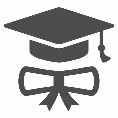 Degree Diploma Graduate Graduation Cap Hat Icon