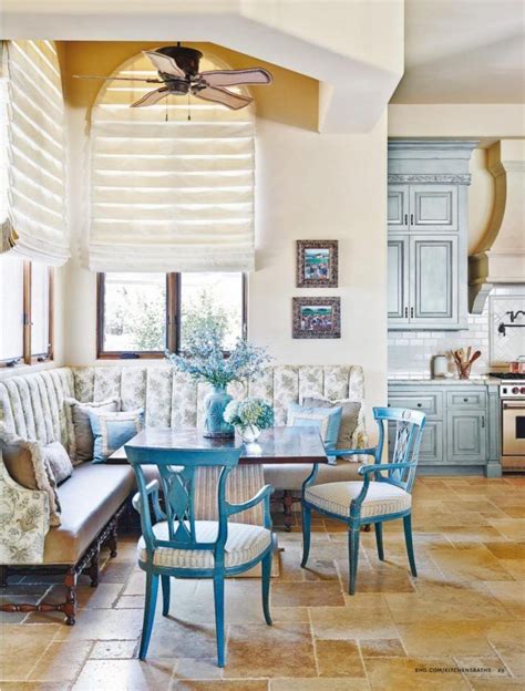 The purity of white and the cheerfulness of. French Country Kitchen in Blue Color Scheme | Country ...