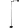 Maximum extension from wall is 21 1/4. Holtkoetter Old Bronze LED Swing Arm Floor Lamp - #M9595 ...