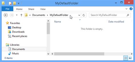 Change The Default File Explorer Startup Folder In Windows 8