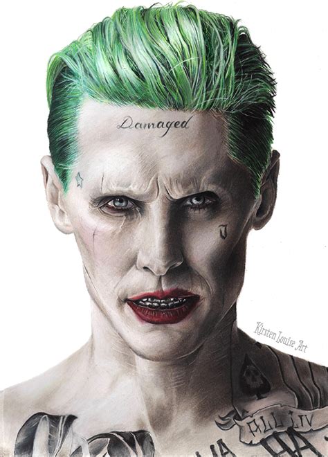 The Joker Drawing Suicide Squad Jared Leto By