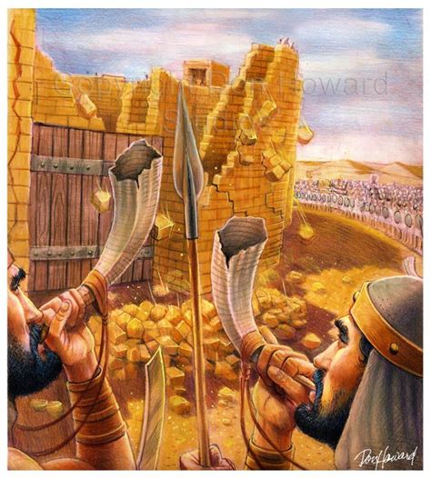The Battle Of Jericho Joshua 61 27 Ancient Israel Ancient Painting