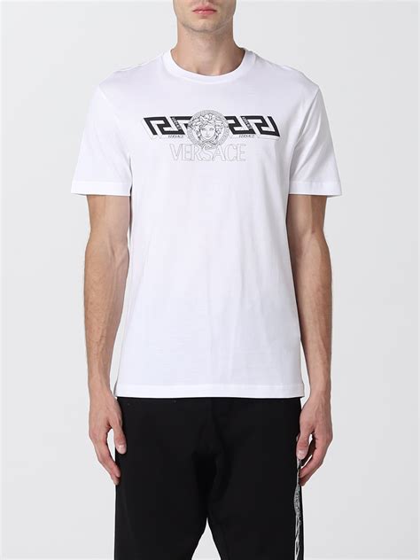 Versace Cotton T Shirt White Versace T Shirt 10039061a02800 Online On Gigliocom