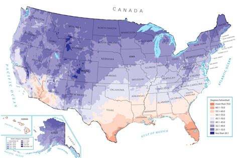 Us Temperature Map Gis Geography