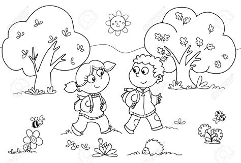 Dibujos De Bosque Infantil Para Colorear Vsun