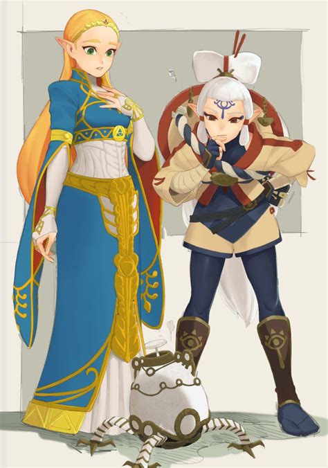 Ivy Sena0119 Impa Princess Zelda Terrako Hyrule Warriors Age Of Calamity Nintendo The