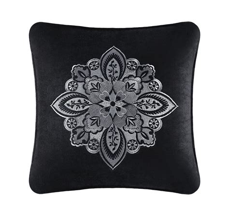 Guiliana 18 Square Embellished Decorative Throw Pillow J Queen New York
