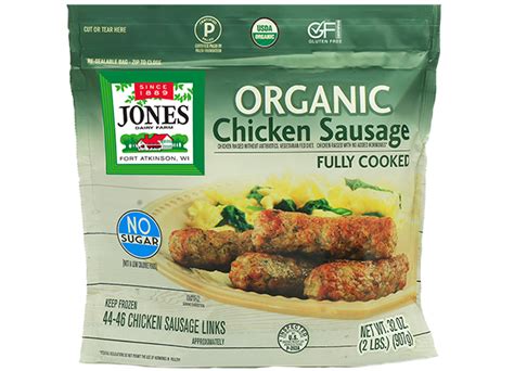 Original Sage Organic Chicken Sausage Links Products Jones Dairy Farm