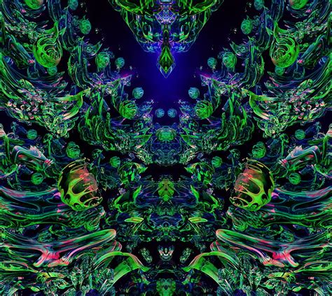 Ourico Tech Inducao 3d Dmt Fractals Green Inducaovisuals