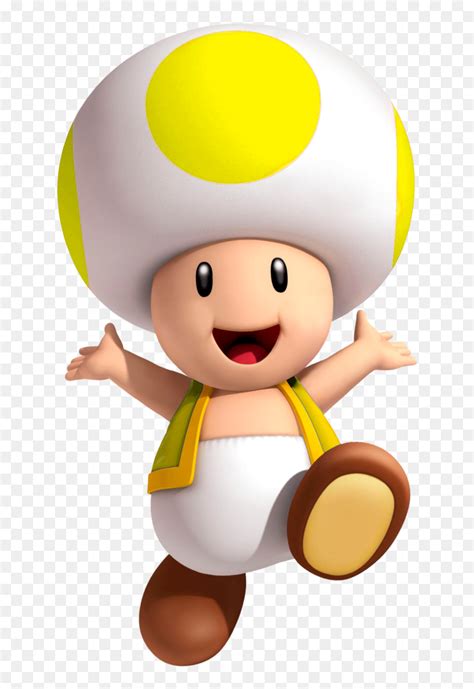 Yellow Toad Super Mario Hd Png Download Vhv