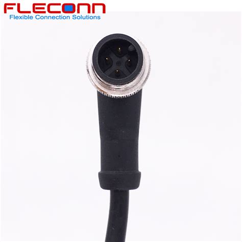 M8 Right Angle Molded Sensor Cable 3 Pin 4 Pin 5 Pin Male