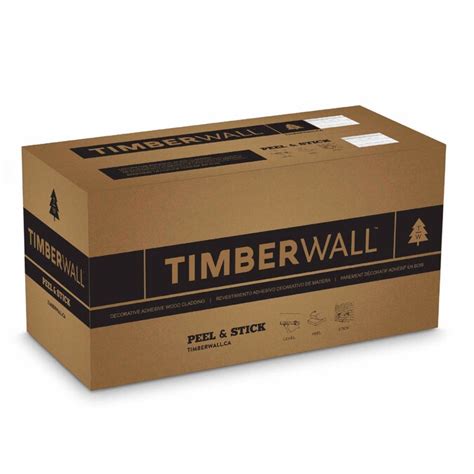 Timberwall Landscape 113 Sq Ft Land Dark Brown Wood Wall Plank Kit In
