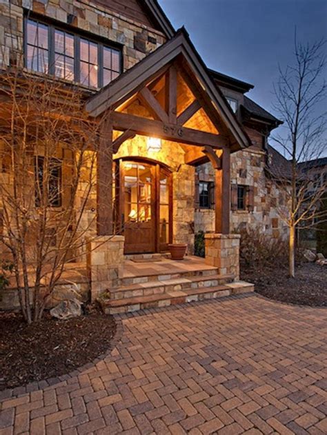 80 Elegant Wooden And Stone Front Porch Ideas Page 60 Of 81 Design
