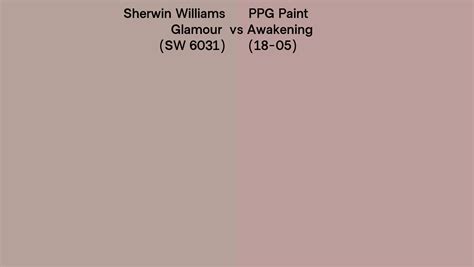 Sherwin Williams Glamour Sw 6031 Vs Ppg Paint Awakening 18 05 Side