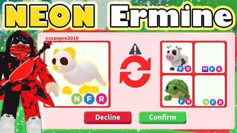 I Traded First Neon Ermine 🔥🤩 In New Adopt Me Winter Update Roblox