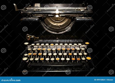 Vintage Typewriter Keyboard Stock Photo Image Of Rusty Dirty 49916864