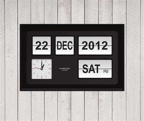 Time — return current unix timestamp. Personalised Flip Clock Special Date Print By Yours For ...