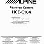 Alpine Hce C104 Owner's Manual