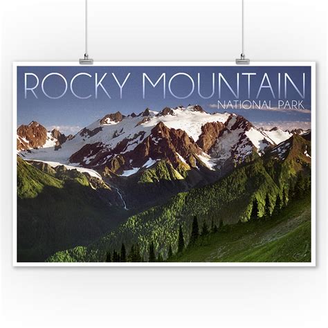 Rocky Mountain National Park Mountains And Trees Version 2 Lantern