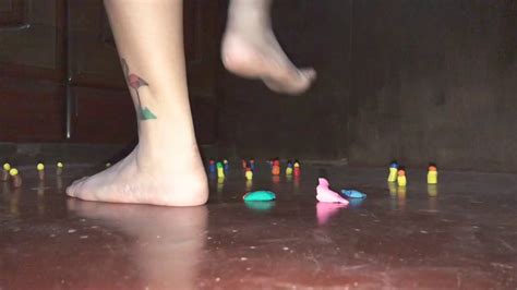Feet Crush Video Stepping On Clay Youtube