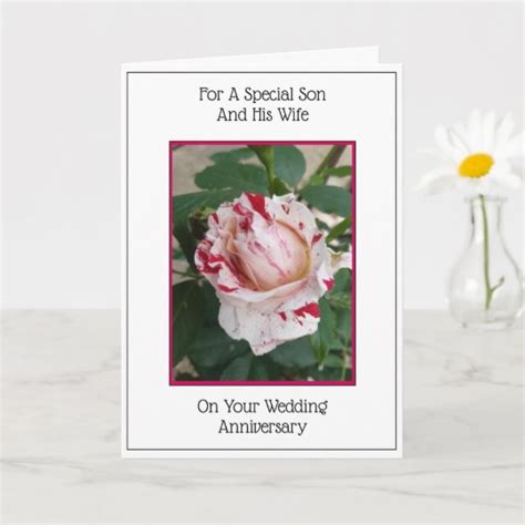 Son And Wife Wedding Anniversary Card