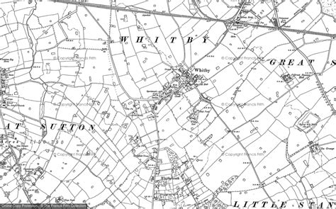 Historic Ordnance Survey Map Of Whitby 1897 1898