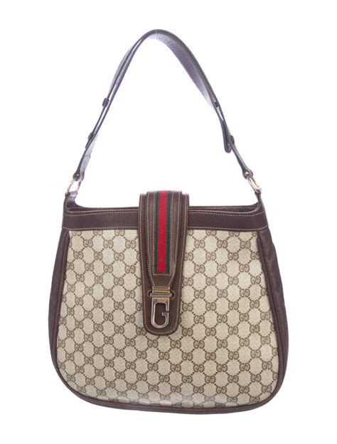 Gucci Vintage Gg Plus Web Shoulder Bag Handbags Guc405846 The