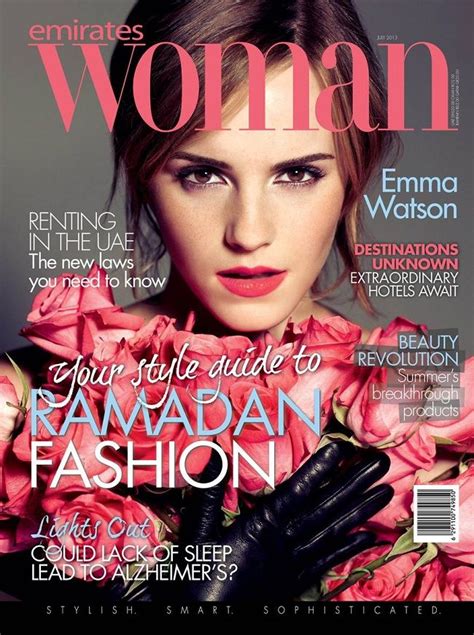 Emma Watson Features On The Cover Of Emirates Woman July 2013 Rougeberry Fashion Emma Watson