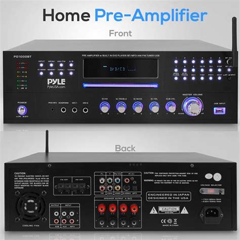 Pyle Pd1000bt Home And Office Amplifiers Receivers Sound And