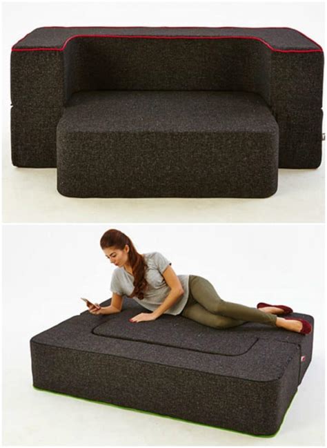 Cool Foot Stool Turns Into A Bed In Seconds Living In A Shoebox