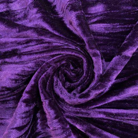 Samantha Royal Blue Polyester Stretch Crushed Velvet Fabric By Etsy
