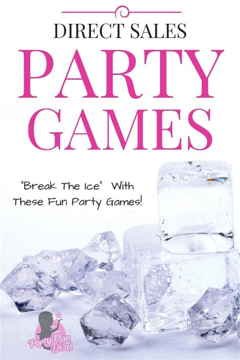 An Advertisement For A Party Game With Ice Cubes On The Side And Text