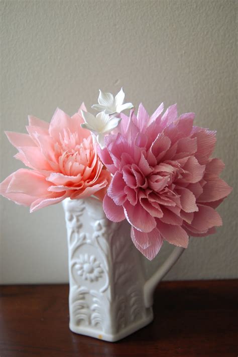 This special collection features fine paper options handmade in countries like nepal, thailand, and bangladesh. Pink Dahlia sampler for Katie | Handmade PaPer FloweRs by ...