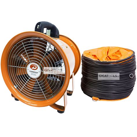 Pioneer Industrial Portable Air Blower Ventilator With Hose Gigatools