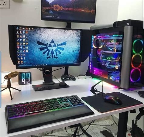 Gaming setup ideas cool gaming setup ideas best on computer good. @setupgamingfr - Gaming - setup Gaming - Room gamer - room ...