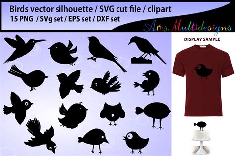Download birds svg silhouette / bird silhouette SVG / cute bird vector/ hand drawn doodle cute birds ...
