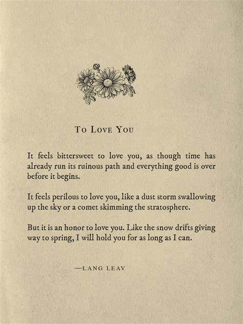 to love you~lang leav lang leav quotes poet quotes words quotes qoutes lovers quotes emo
