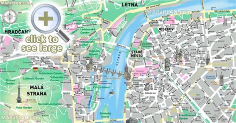 Prague Maps Top Tourist Attractions Free Printable City Street Map